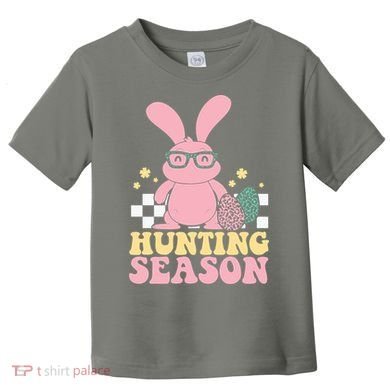 Hunting Season Easter Eggs Bunny Holiday Toddler T-Shirt