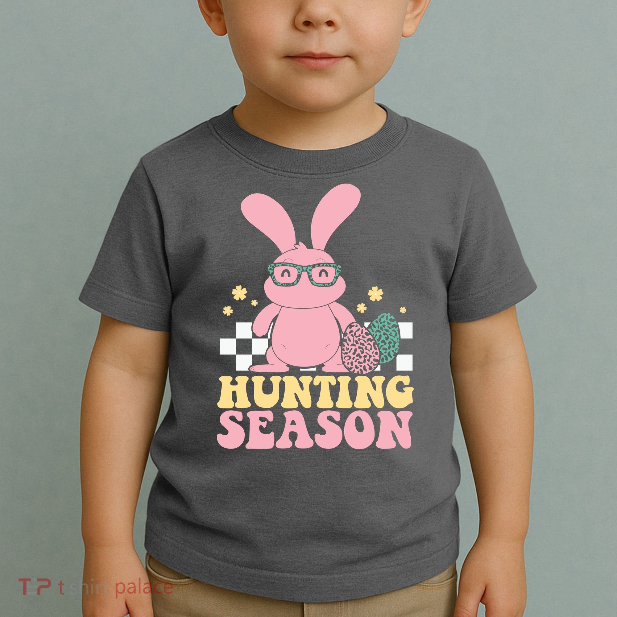 Hunting Season Easter Eggs Bunny Holiday Toddler T-Shirt
