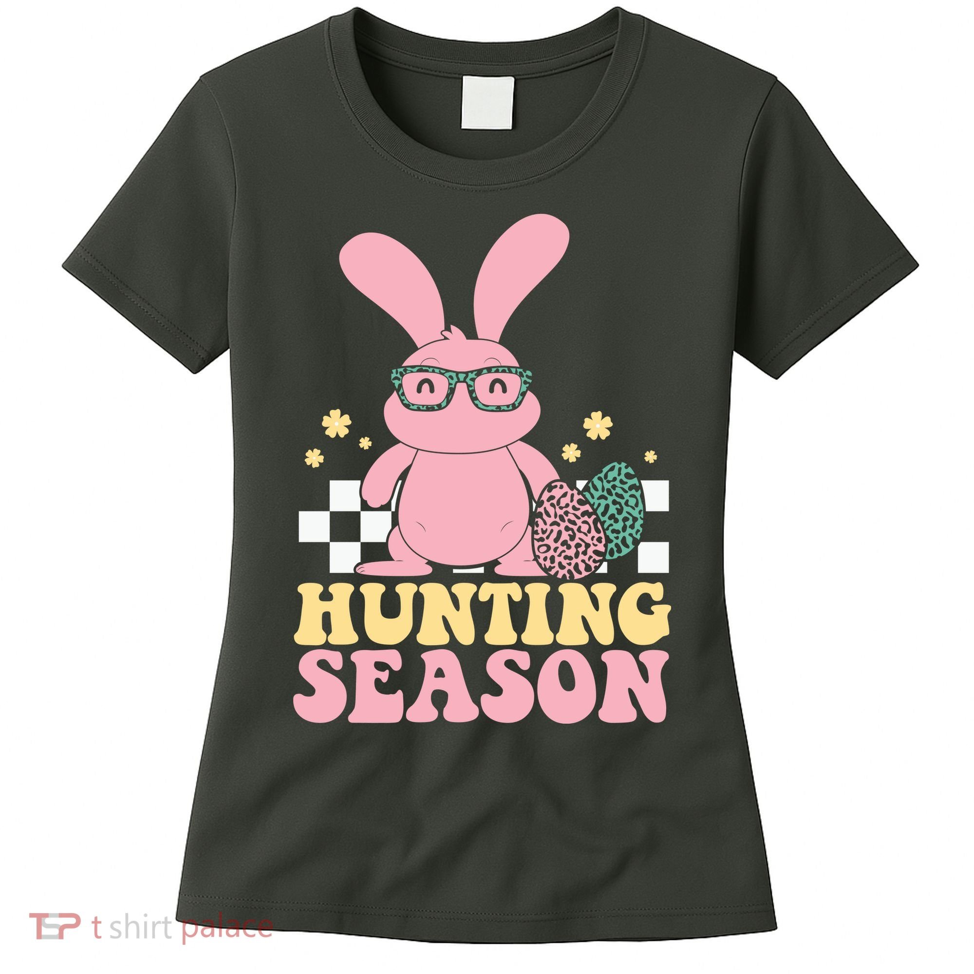 Hunting Season Easter Eggs Bunny Holiday Women's T-Shirt