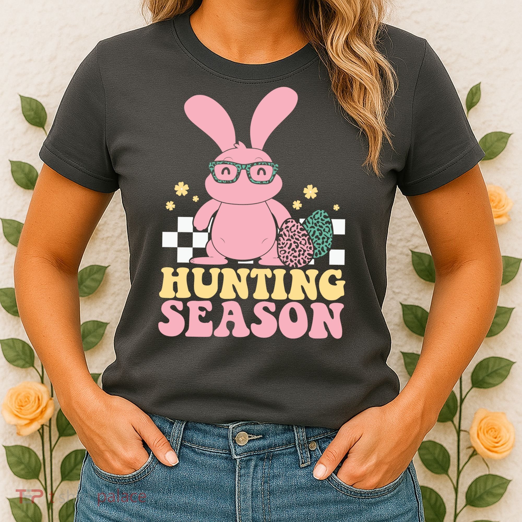 Hunting Season Easter Eggs Bunny Holiday Women's T-Shirt