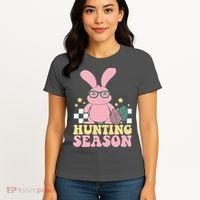 Hunting Season Easter Eggs Bunny Holiday Women's T-Shirt thumb 4