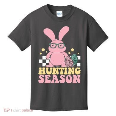 Hunting Season Easter Eggs Bunny Holiday Kids T-Shirt
