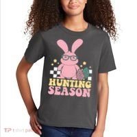 Hunting Season Easter Eggs Bunny Holiday Kids T-Shirt thumb 2