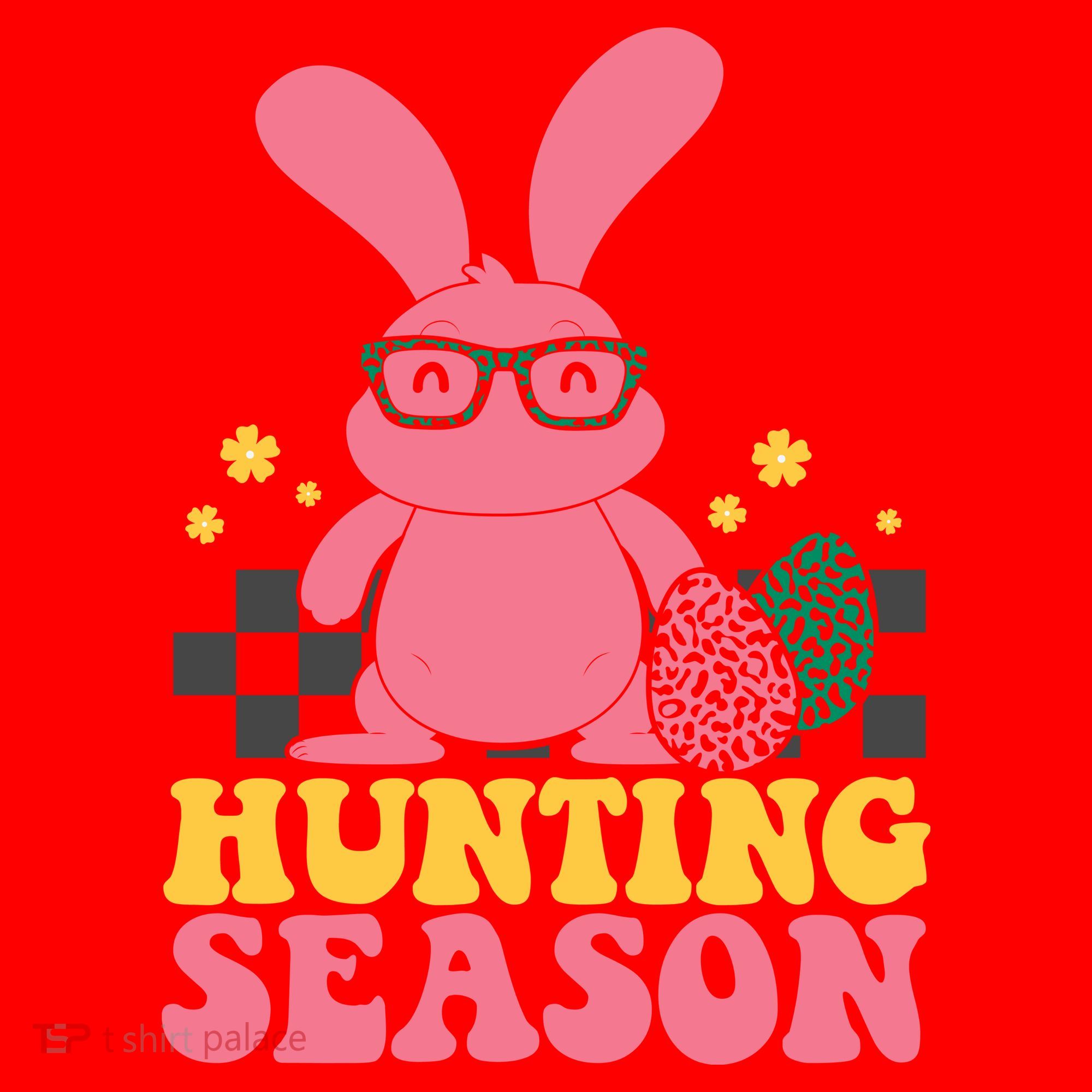 Hunting Season Easter Eggs Bunny Holiday Santa Hat