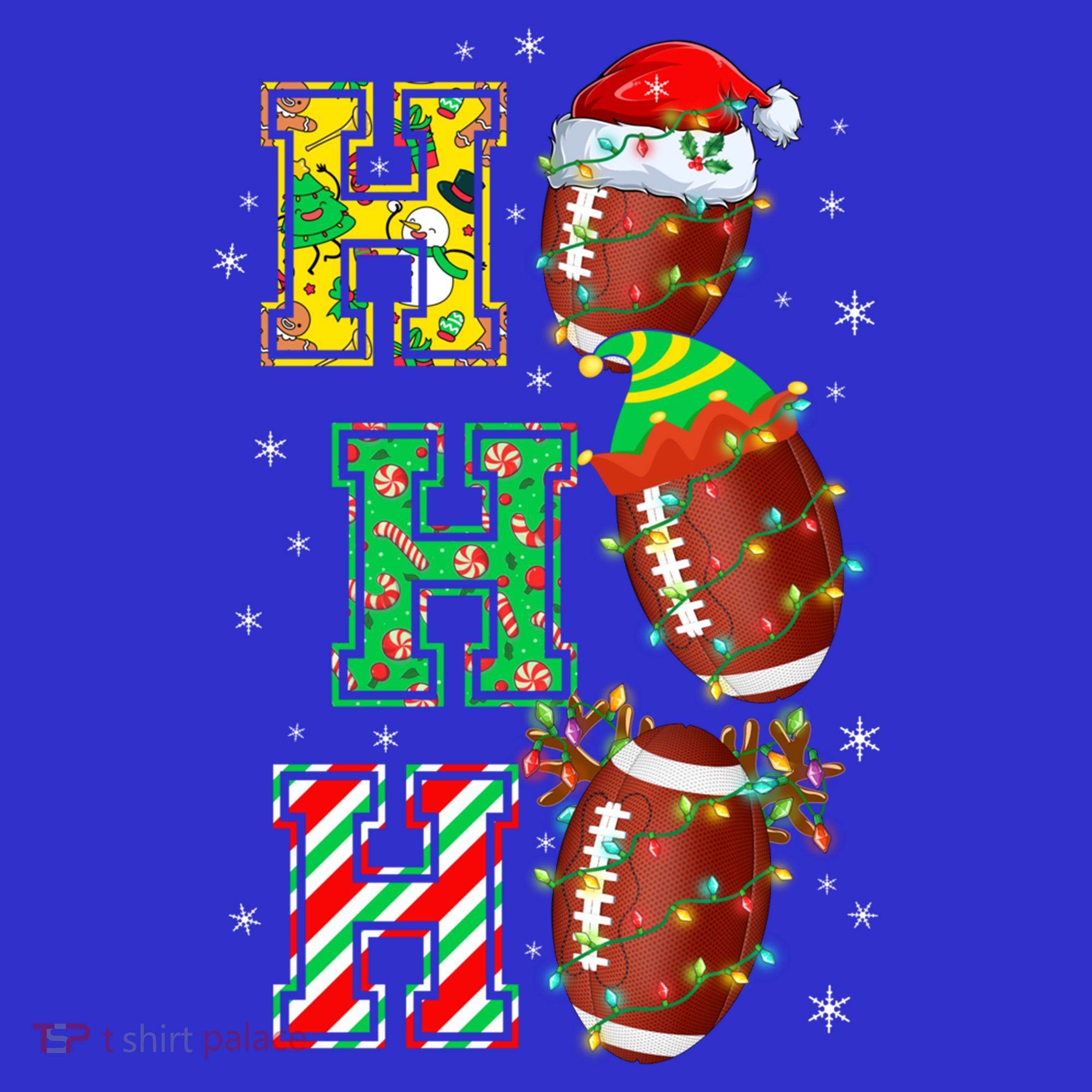 Hohoho Santa Elf Reindeer Football Balls And Christmas Lights Meaningful Gift Women's Tank Top