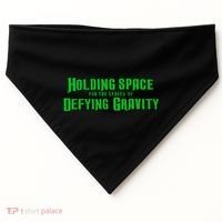 Holding Space For The Lyrics Of Defying Gravity USA-Made Doggie Bandana thumb 0
