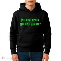 Holding Space For The Lyrics Of Defying Gravity Kids Hoodie thumb 4