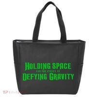 Holding Space For The Lyrics Of Defying Gravity Tote Bag thumb 0