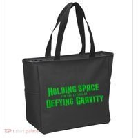Holding Space For The Lyrics Of Defying Gravity Tote Bag thumb 2