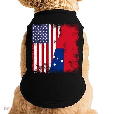 Half Samoan Flag Vintage Samoa Usa Gift Doggie Tank