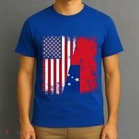 Half Samoan Flag Vintage Samoa Usa Gift T-Shirt thumb 3