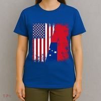 Half Samoan Flag Vintage Samoa Usa Gift T-Shirt thumb 4