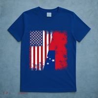 Half Samoan Flag Vintage Samoa Usa Gift T-Shirt thumb 5