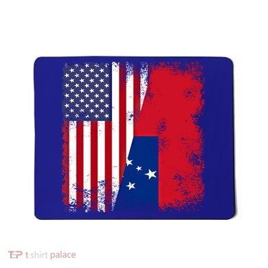 Half Samoan Flag Vintage Samoa Usa Gift Mousepad