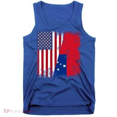 Half Samoan Flag Vintage Samoa Usa Gift Tank Top