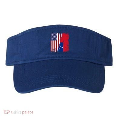 Half Samoan Flag Vintage Samoa Usa Gift Visor