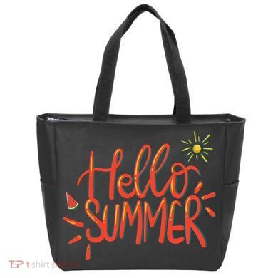 Hello Summer Fun Cute Tote Bag
