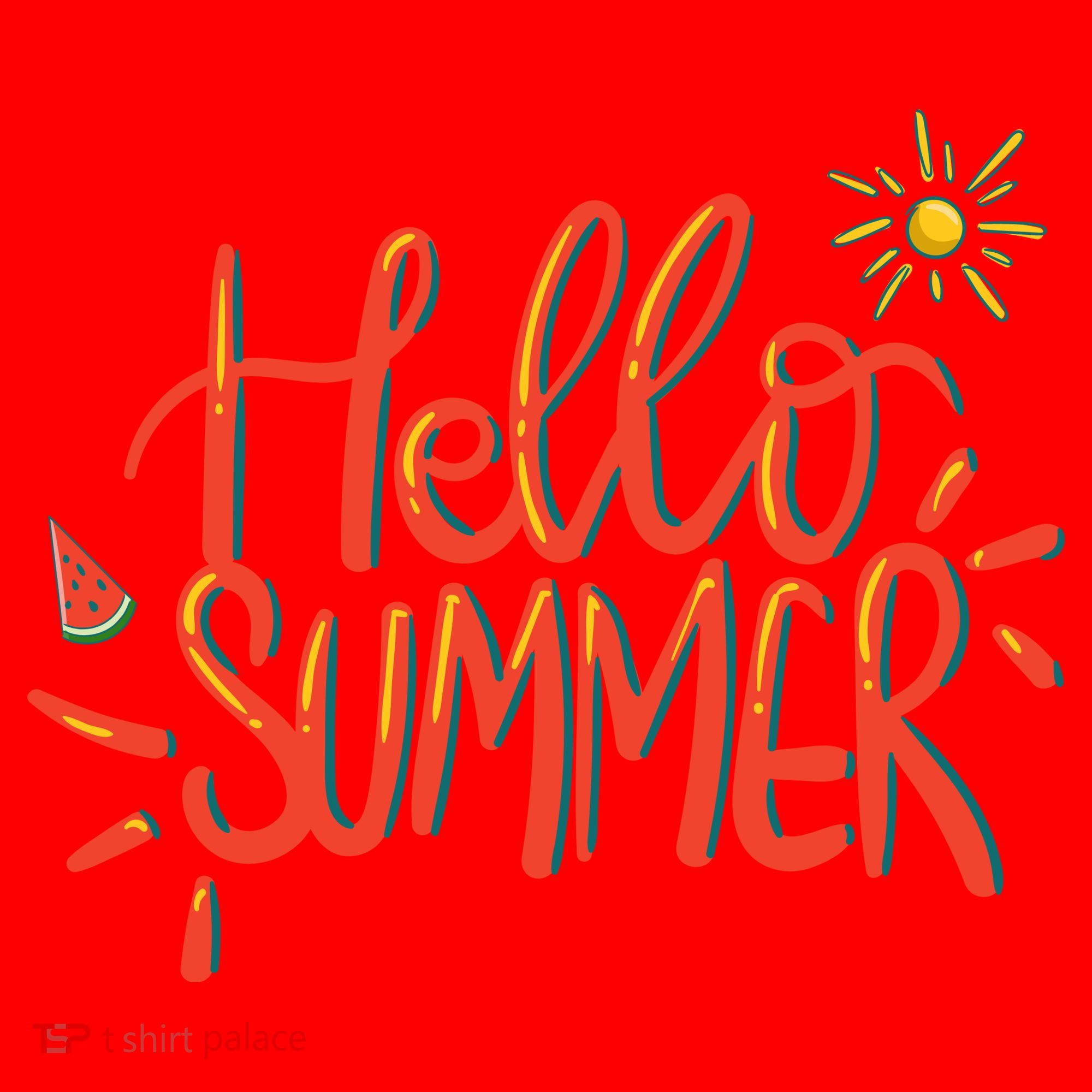 Hello Summer Fun Cute Santa Hat