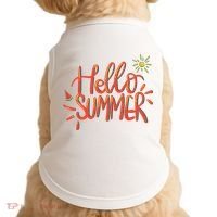 Hello Summer Fun Cute Doggie Tank thumb 0