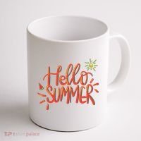 Hello Summer Fun Cute Coffee Mug thumb 1