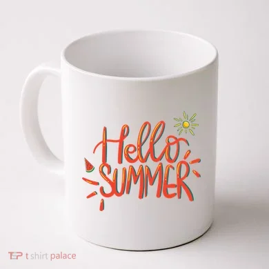 Hello Summer Fun Cute Coffee Mug