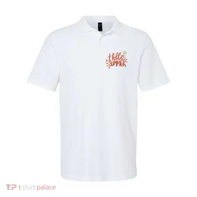 Hello Summer Fun Cute Polo