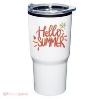Hello Summer Fun Cute Tumbler thumb 0