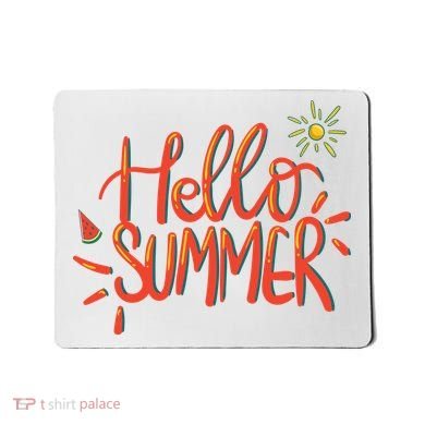 Hello Summer Fun Cute Mousepad