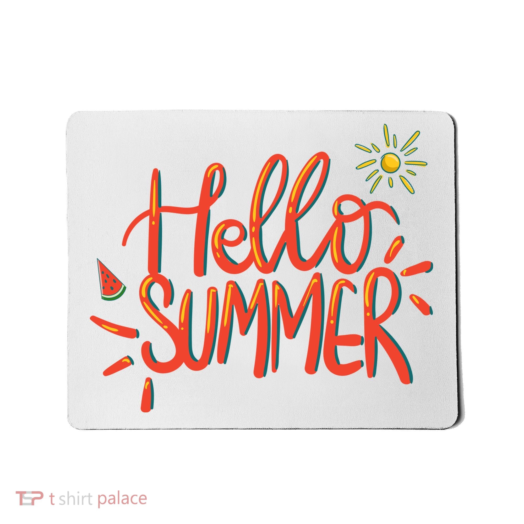 Hello Summer Fun Cute Mousepad