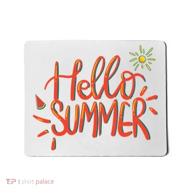 Hello Summer Fun Cute Mousepad