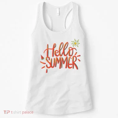 Hello Summer Fun Cute Women's Tank Top