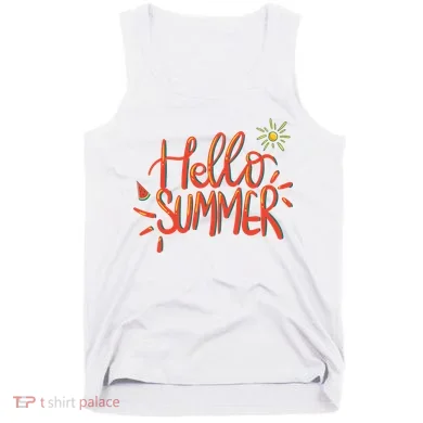 Hello Summer Fun Cute Tank Top