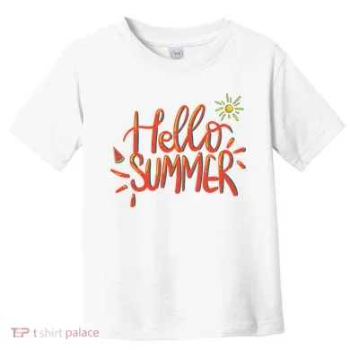Hello Summer Fun Cute Toddler T-Shirt