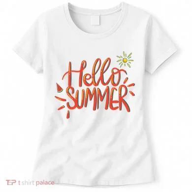 Hello Summer Fun Cute Women's T-Shirt