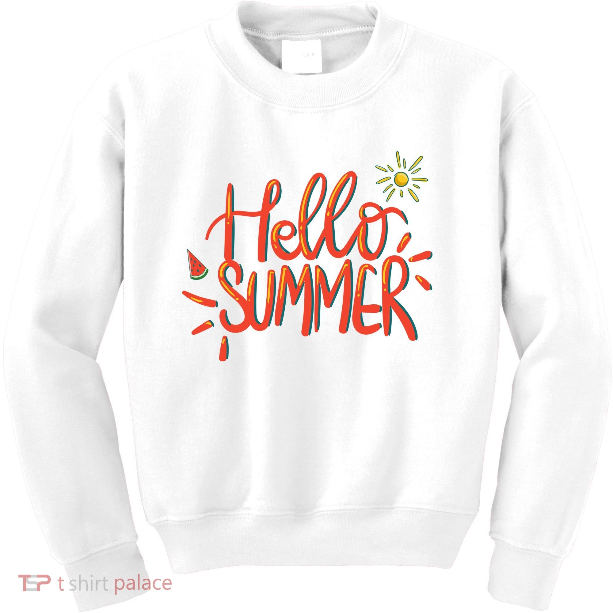 Hello Summer Fun Cute Kids Sweatshirt