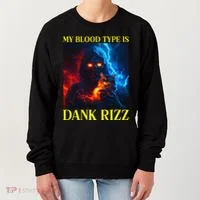 Hard Skeleton Funny Oddly Specific Dank Rizz Meme Women's Sweatshirt thumb 0