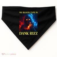 Hard Skeleton Funny Oddly Specific Dank Rizz Meme USA-Made Doggie Bandana thumb 0