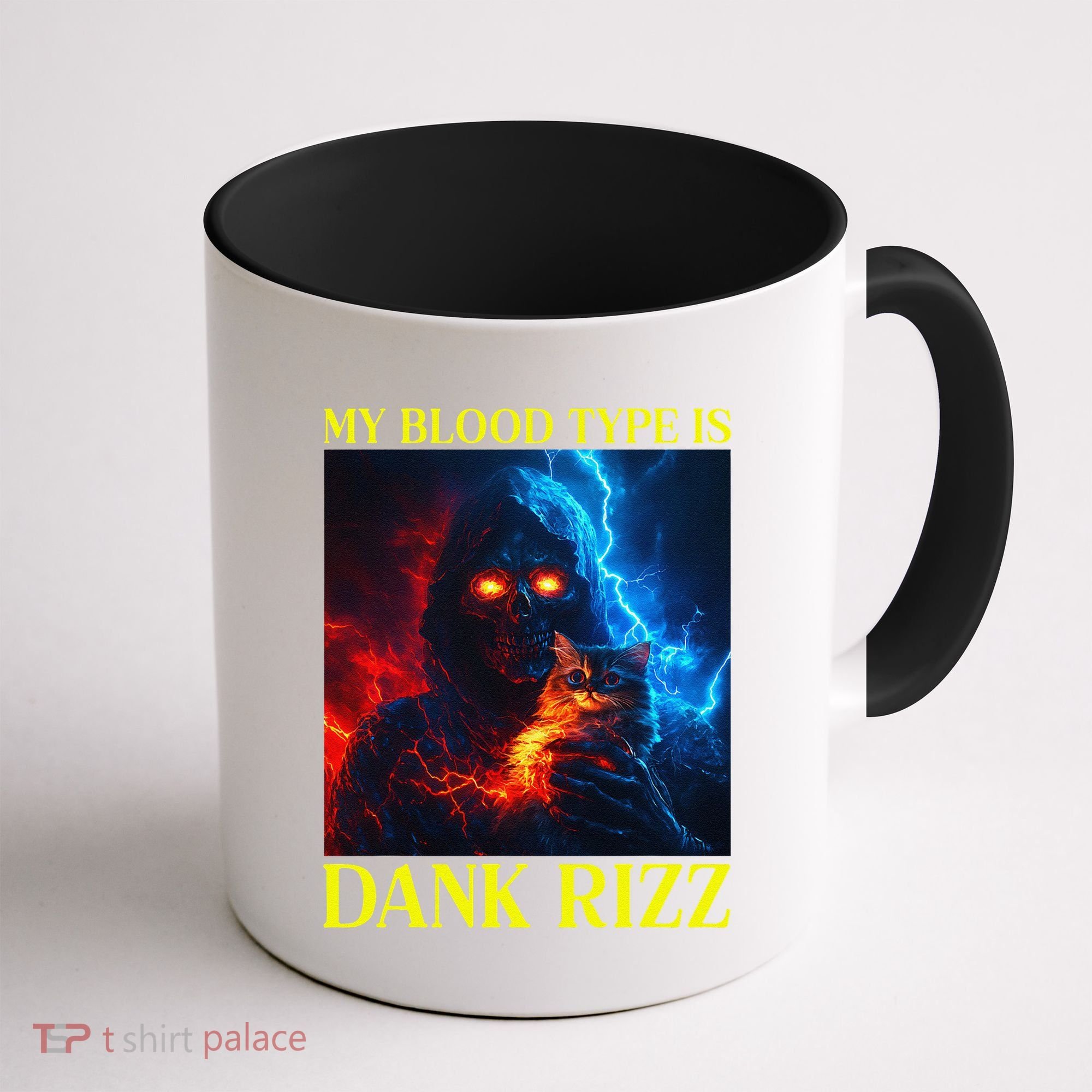 Hard Skeleton Funny Oddly Specific Dank Rizz Meme Coffee Mug