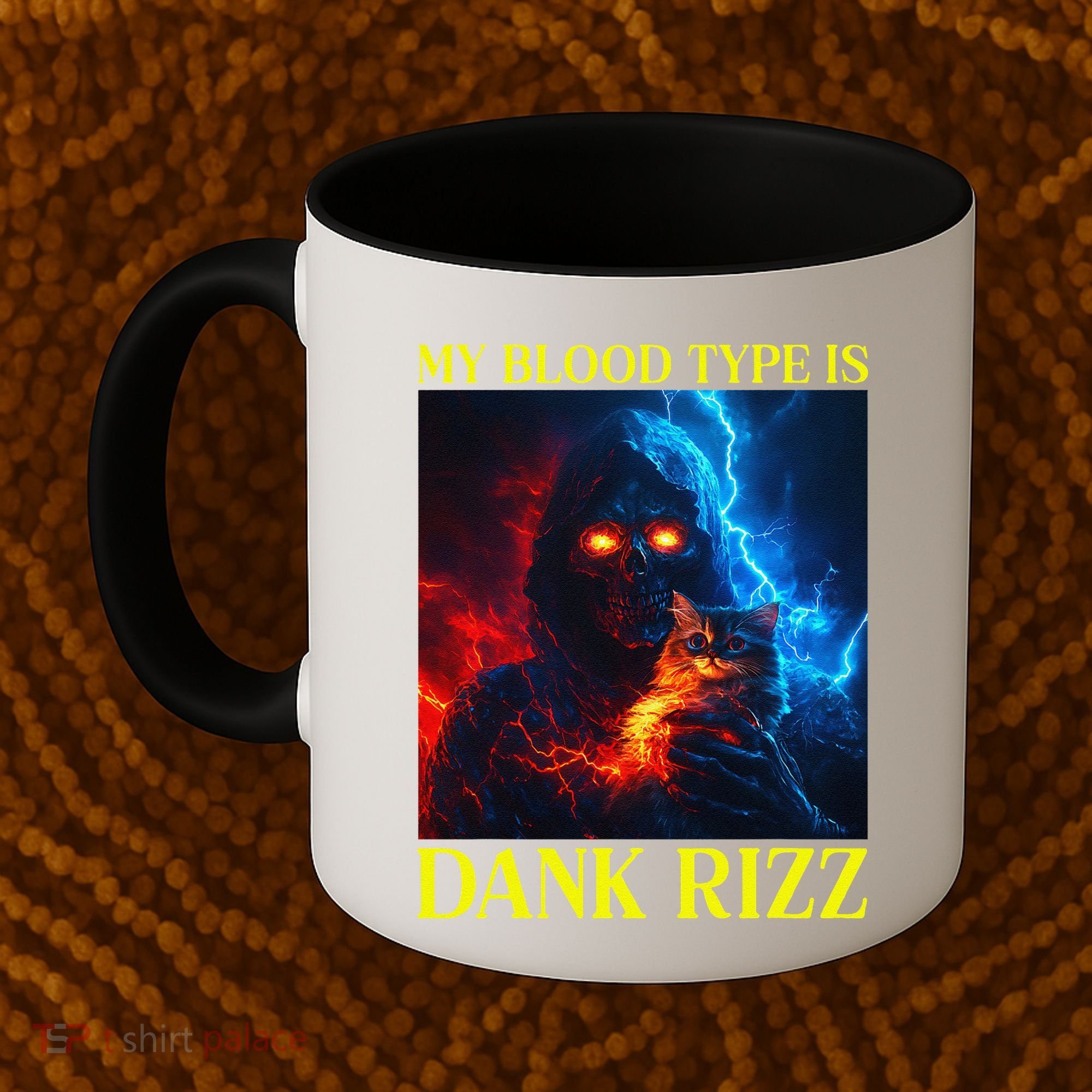 Hard Skeleton Funny Oddly Specific Dank Rizz Meme Coffee Mug