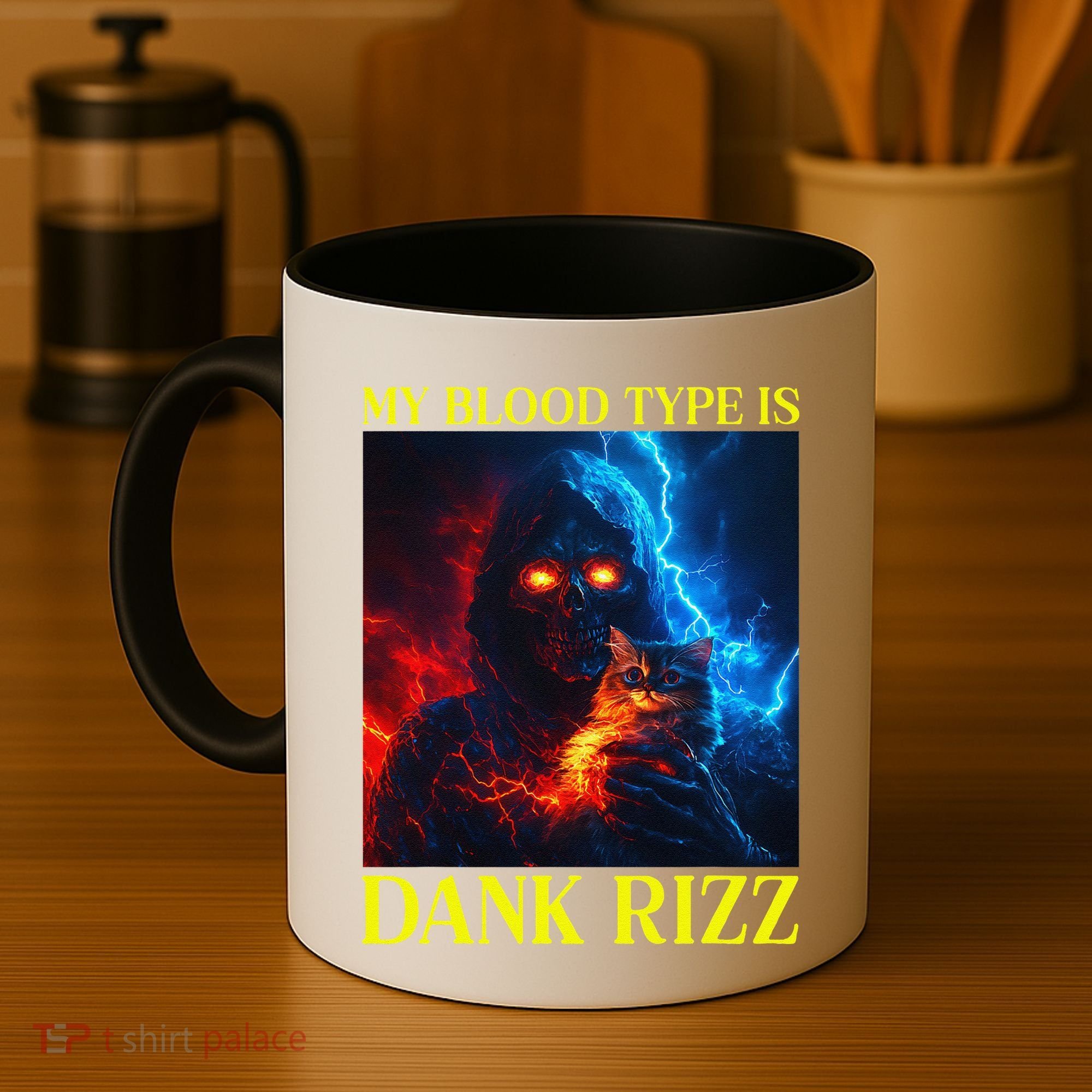 Hard Skeleton Funny Oddly Specific Dank Rizz Meme Coffee Mug
