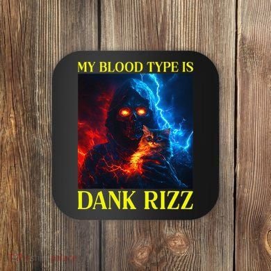 Hard Skeleton Funny Oddly Specific Dank Rizz Meme Coaster