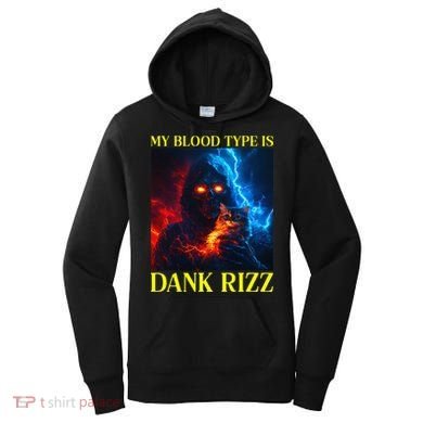 Hard Skeleton Funny Oddly Specific Dank Rizz Meme Women's Hoodie