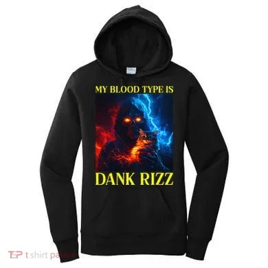 Hard Skeleton Funny Oddly Specific Dank Rizz Meme Women's Hoodie