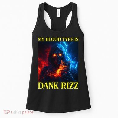 Hard Skeleton Funny Oddly Specific Dank Rizz Meme Women's Tank Top