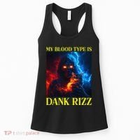 Hard Skeleton Funny Oddly Specific Dank Rizz Meme Women's Tank Top thumb 0