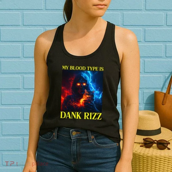 Hard Skeleton Funny Oddly Specific Dank Rizz Meme Women's Tank Top