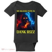 Hard Skeleton Funny Oddly Specific Dank Rizz Meme Baby Bodysuit thumb 0