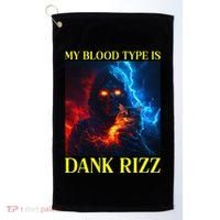 Hard Skeleton Funny Oddly Specific Dank Rizz Meme Golf Towel thumb 0