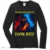 Hard Skeleton Funny Oddly Specific Dank Rizz Meme Women's Long Sleeve Shirt thumb 0