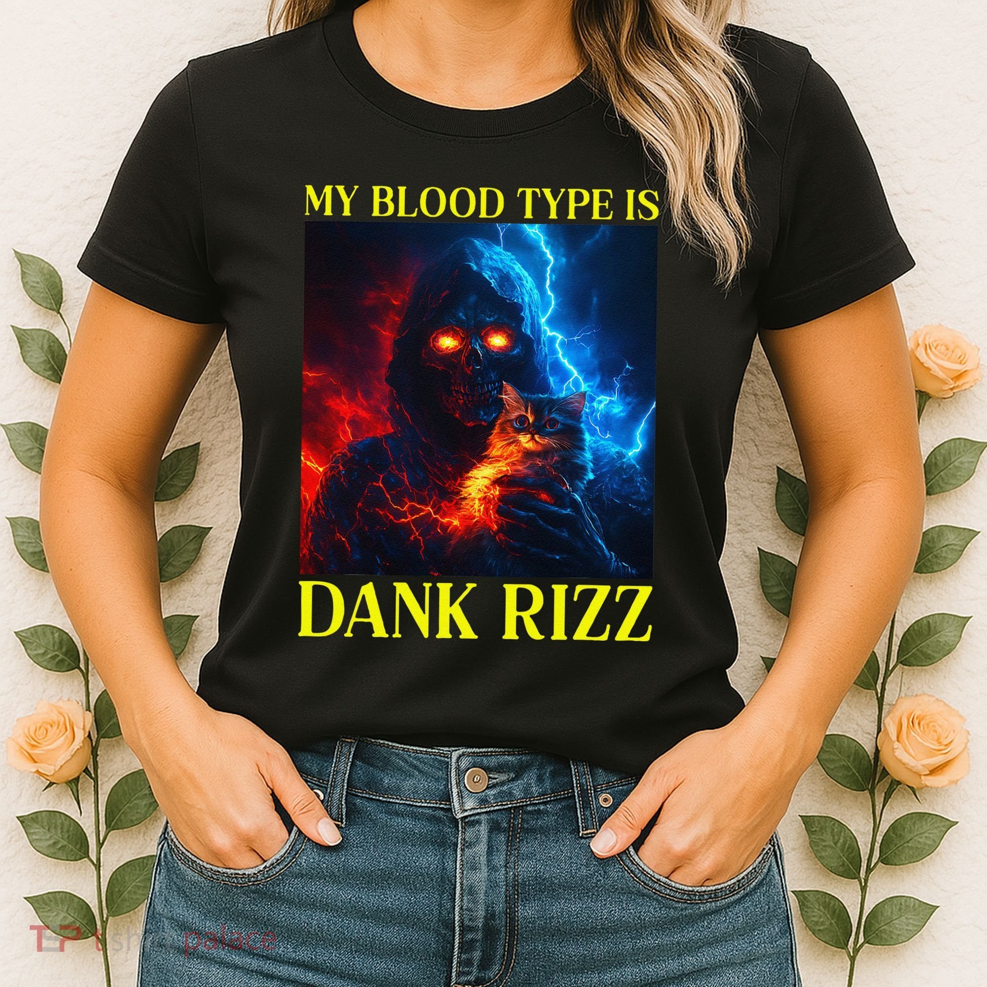Hard Skeleton Funny Oddly Specific Dank Rizz Meme Women's T-Shirt